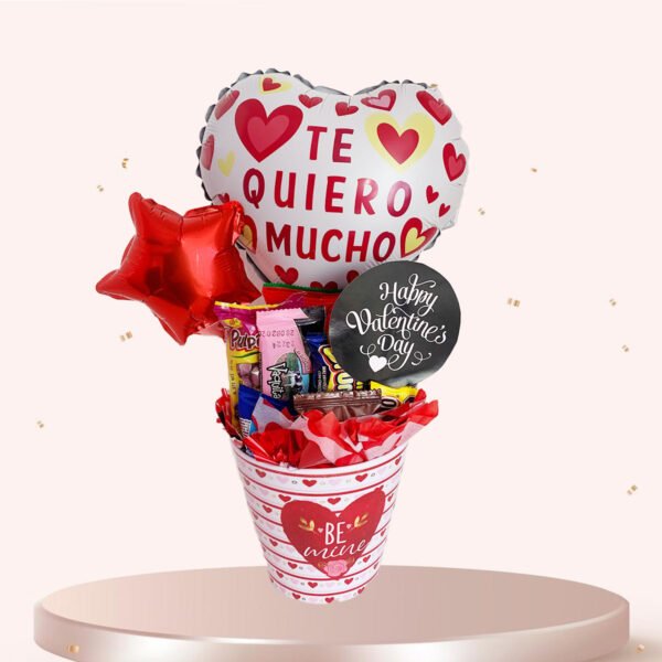 Cubeta Amor San Valentin