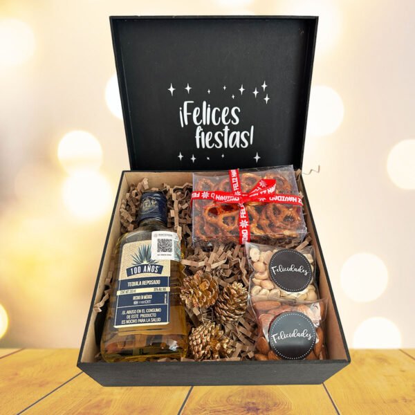 Caja Navideña con Tequila